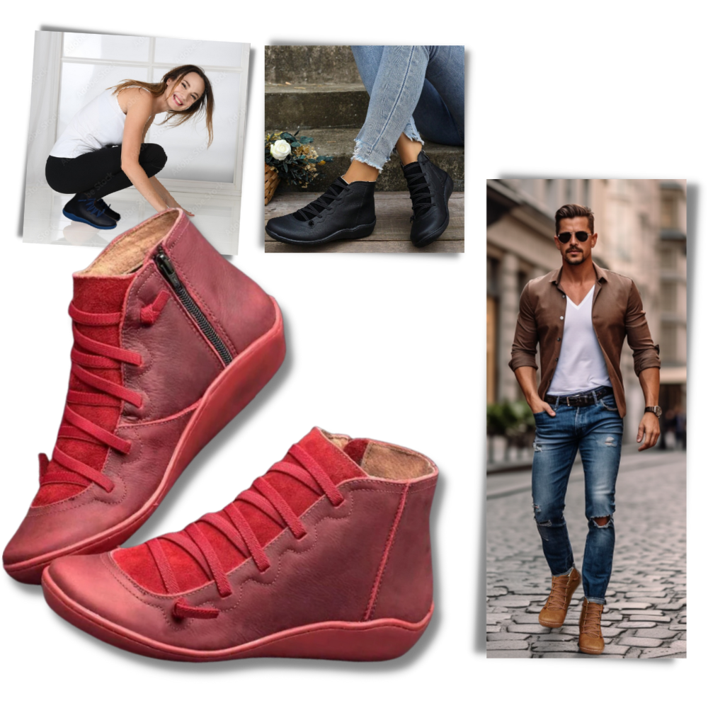 Unisex Trendy Kemer Destekli Bot - Ozerty