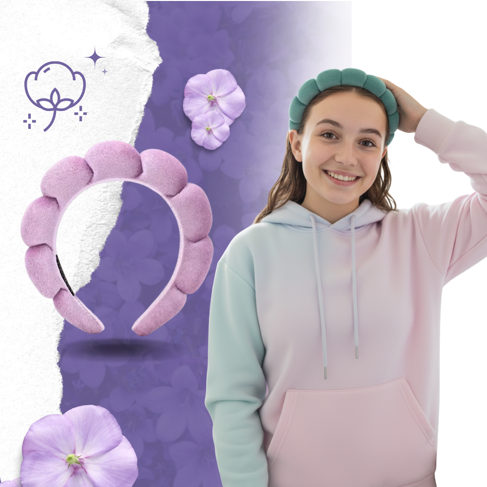 Kadife Cilt Bakımı Kafa Bandı - Ozerty