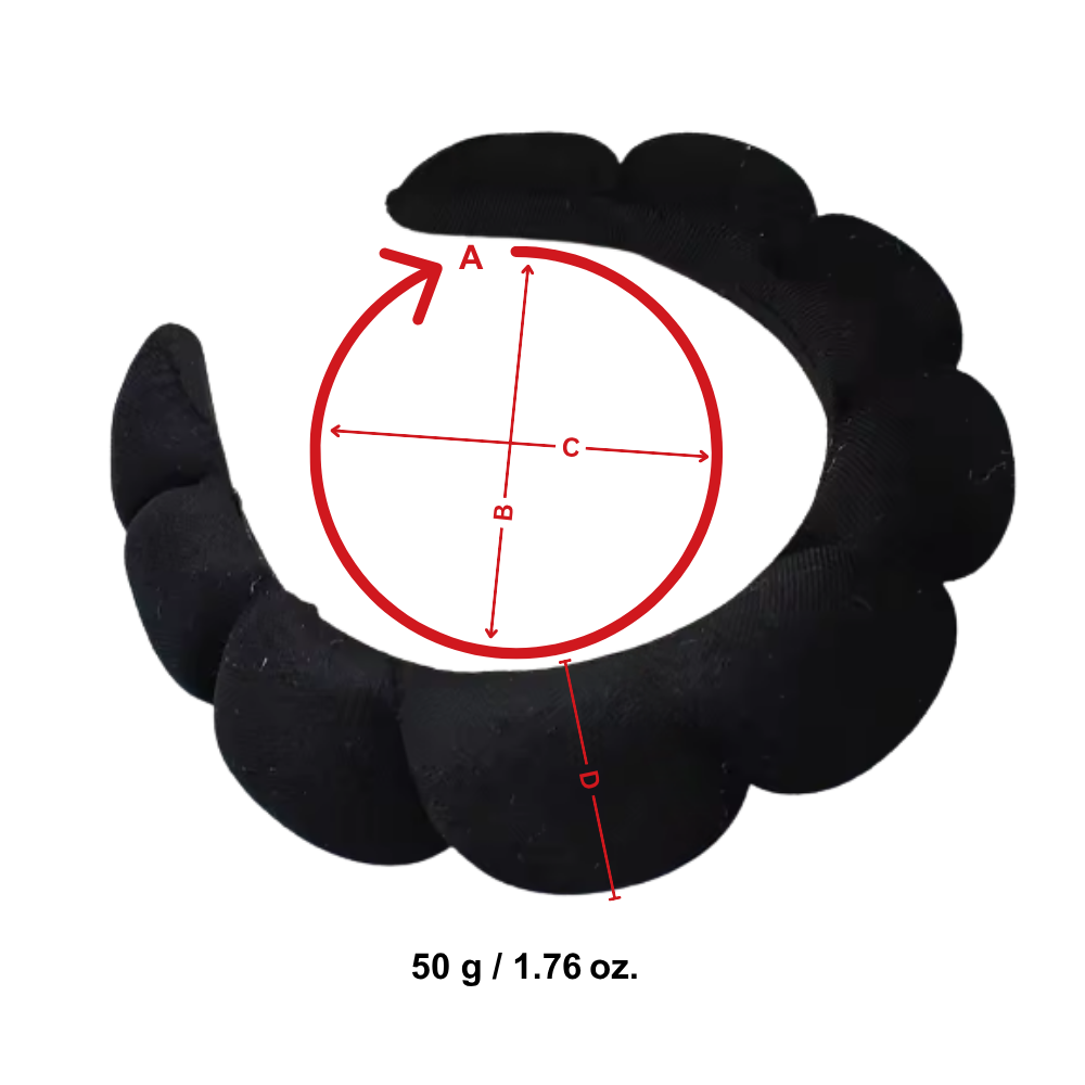 Kadife Cilt Bakımı Kafa Bandı - Ozerty