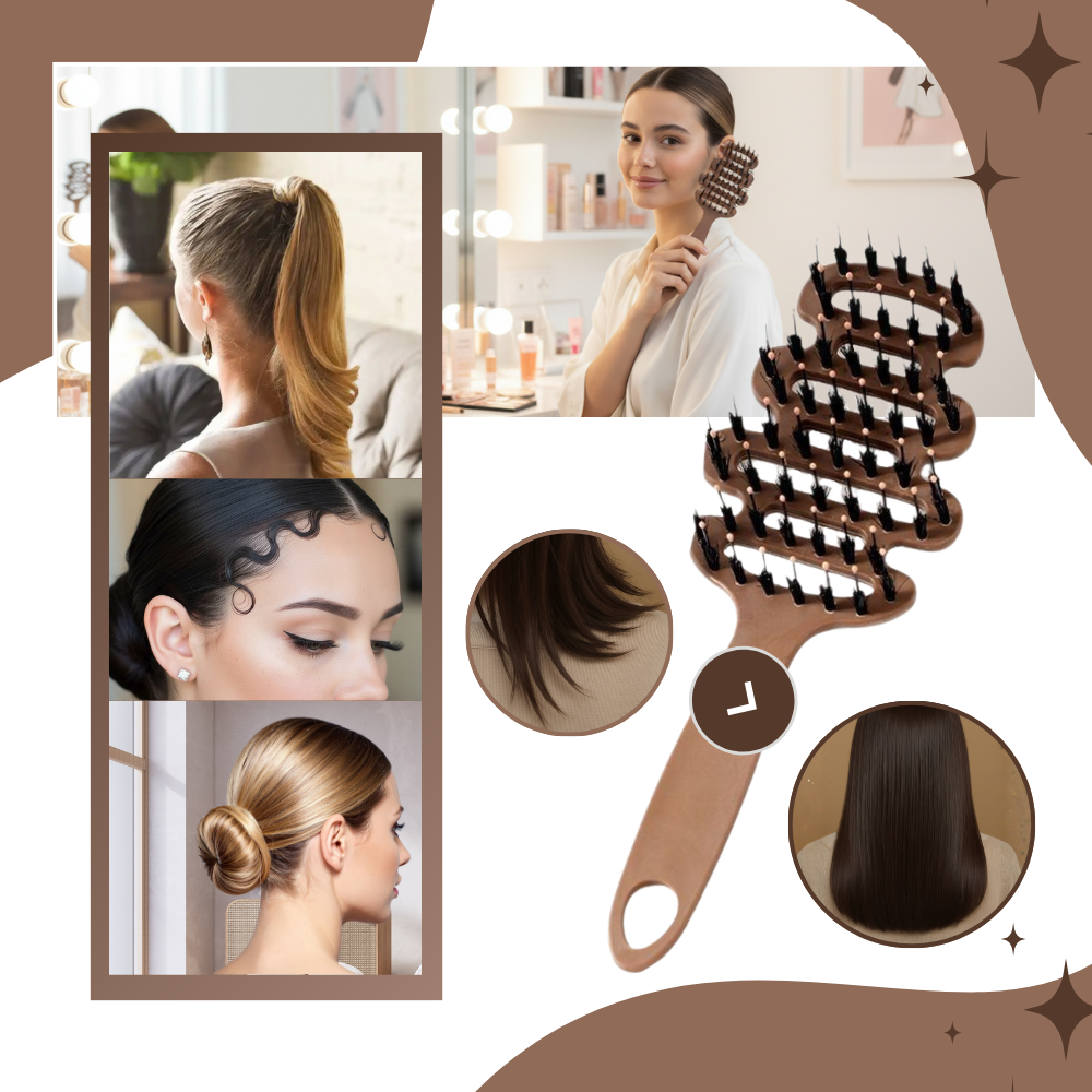 Hacim Veren Domuz Kılı Fırça - Ozerty