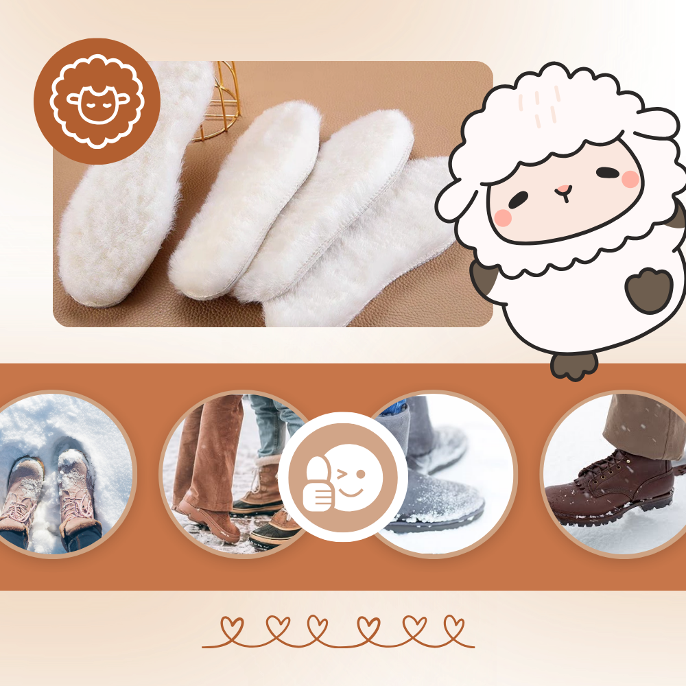 Yün Bulut Sıcak Ayakkabı Tabanlıkları - Ozerty